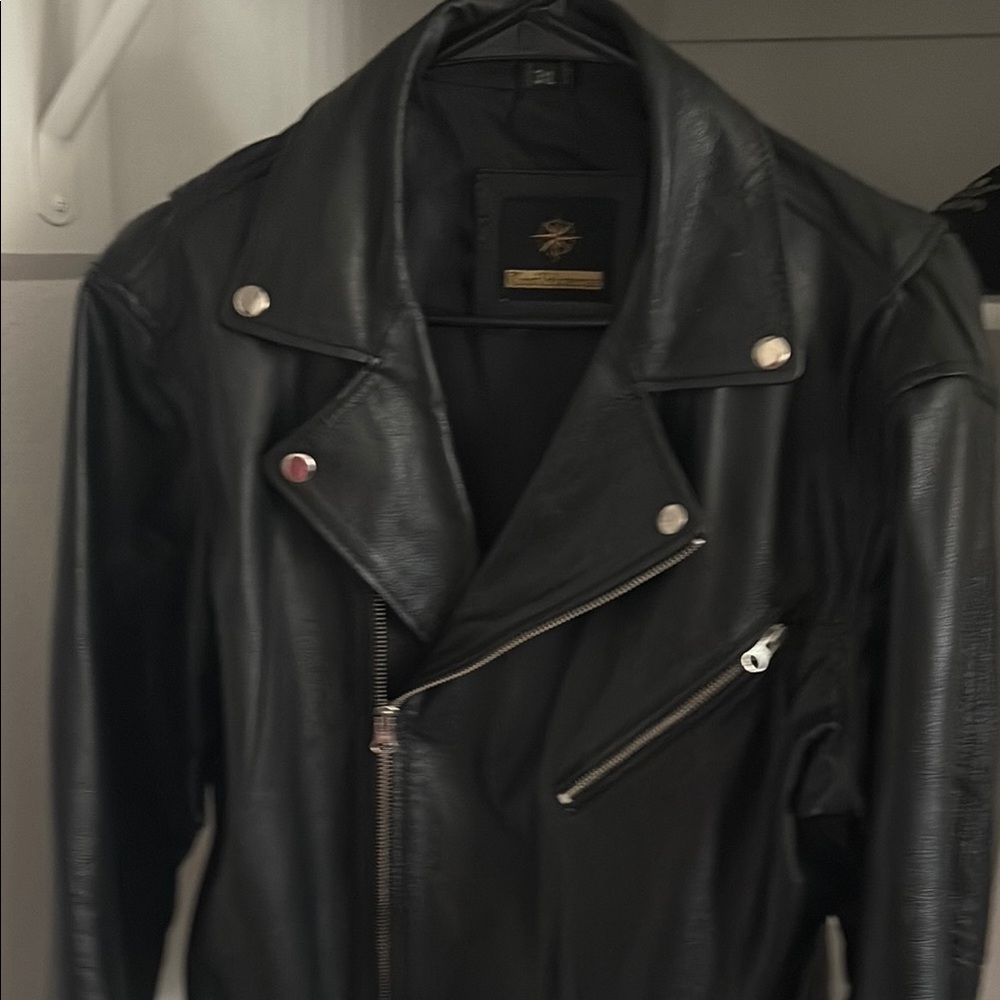 Classic Black Asymmetrical Leather Jacket